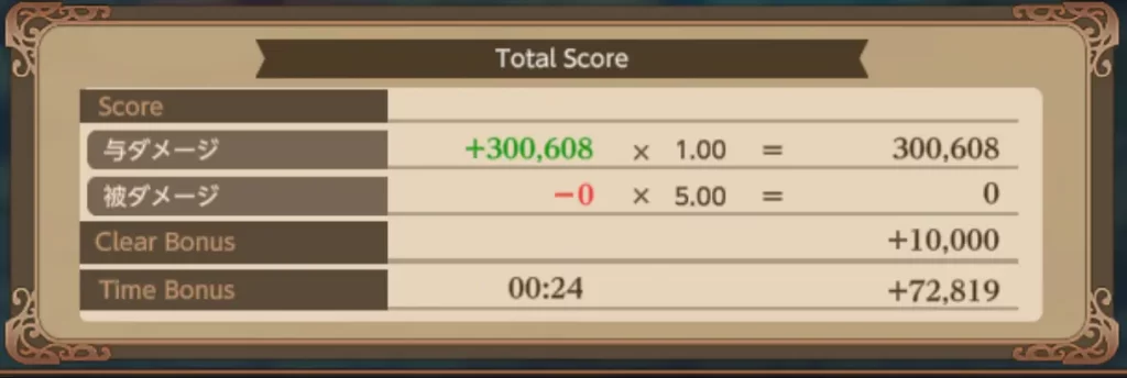 聖剣伝説 ECHOES of MANA 闘技大会スコア